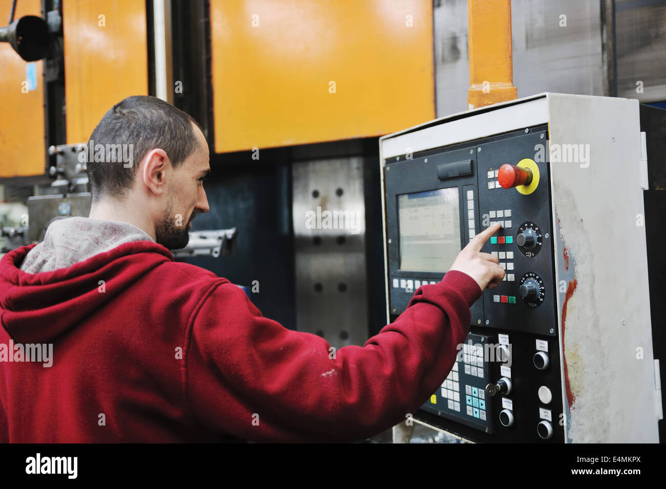 I lavoratori del settore persone in fabbrica Foto Stock