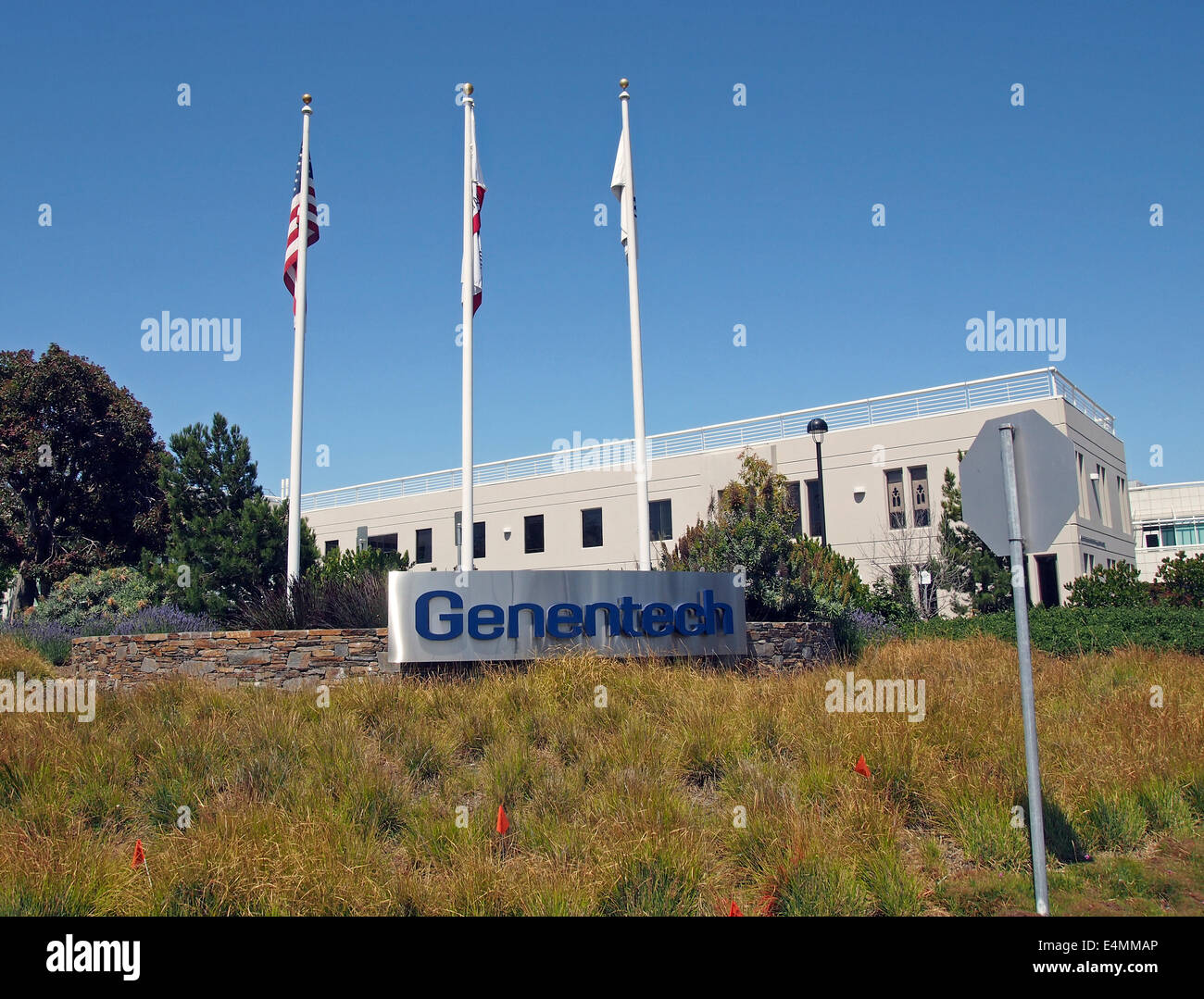 Genentech la sede aziendale, South San Francisco, California Foto Stock