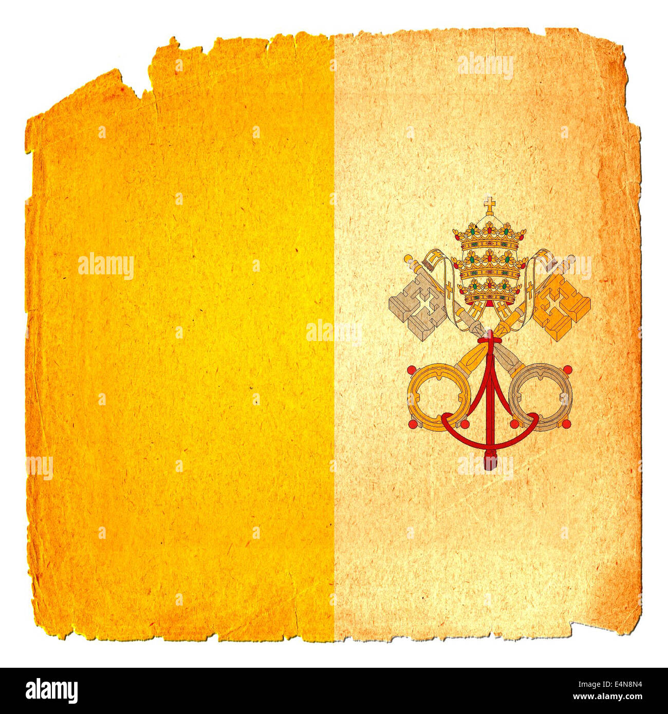 Grungy bandiera - Vaticano Foto Stock