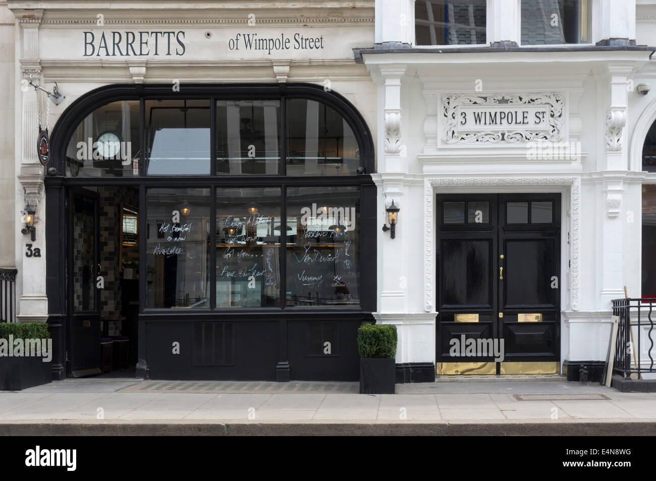 Barretts di Wimpole Street cafe. Foto Stock