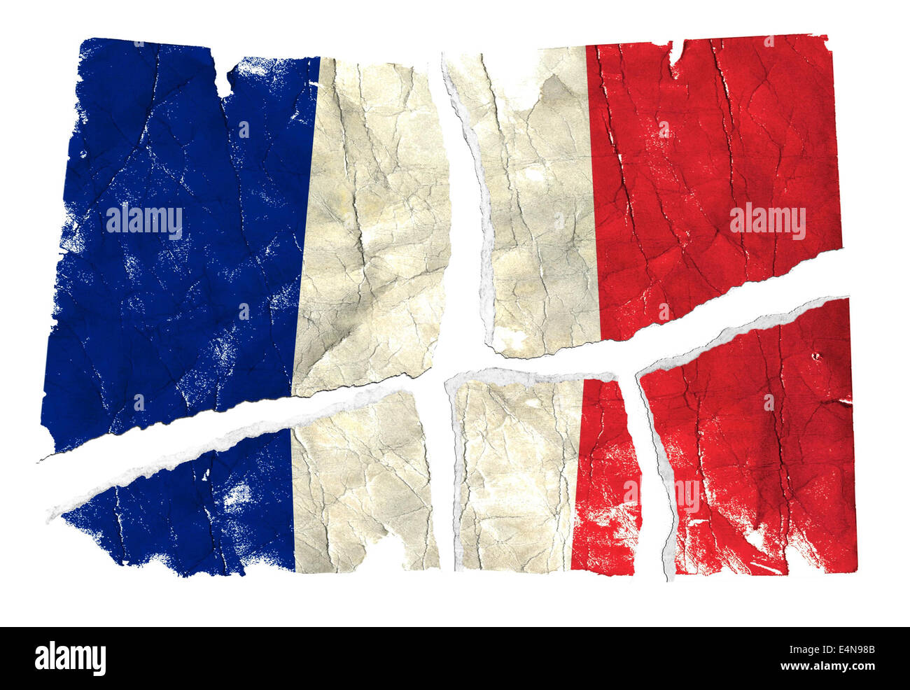 Grungy bandiera - Francia Foto Stock