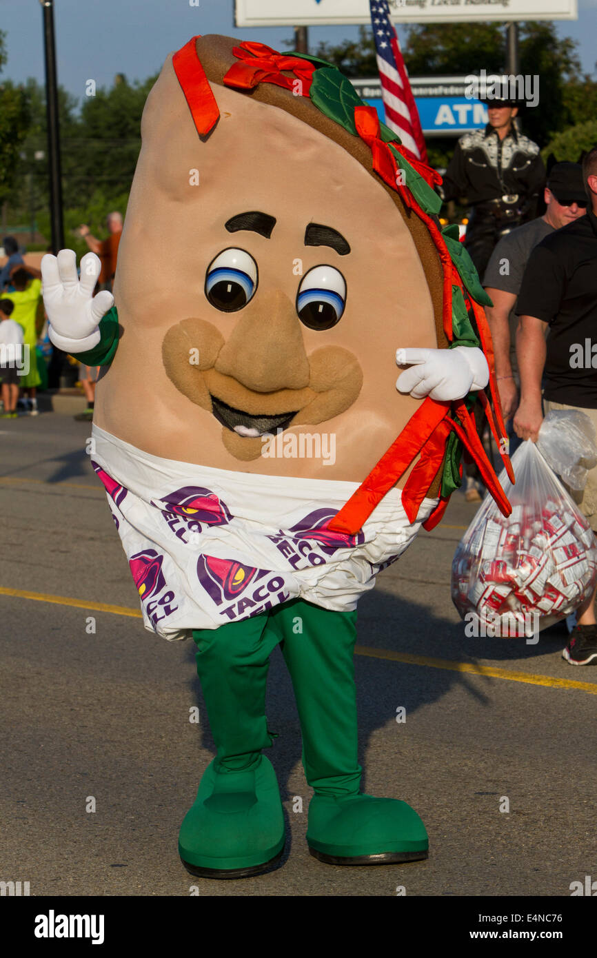 Mascot per Taco Bell, American fast food. Foto Stock