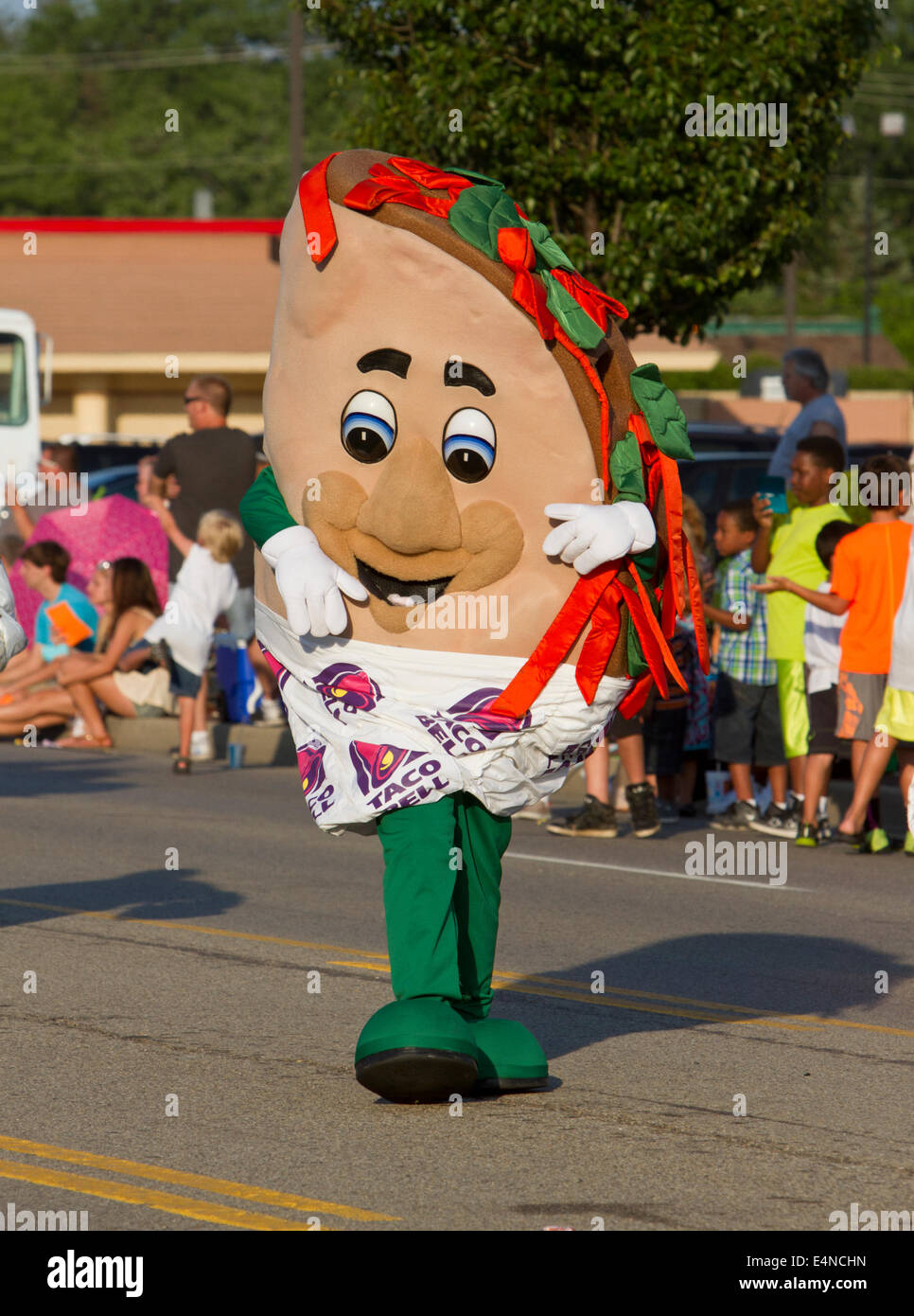 Mascot per Taco Bell, American fast food. Foto Stock