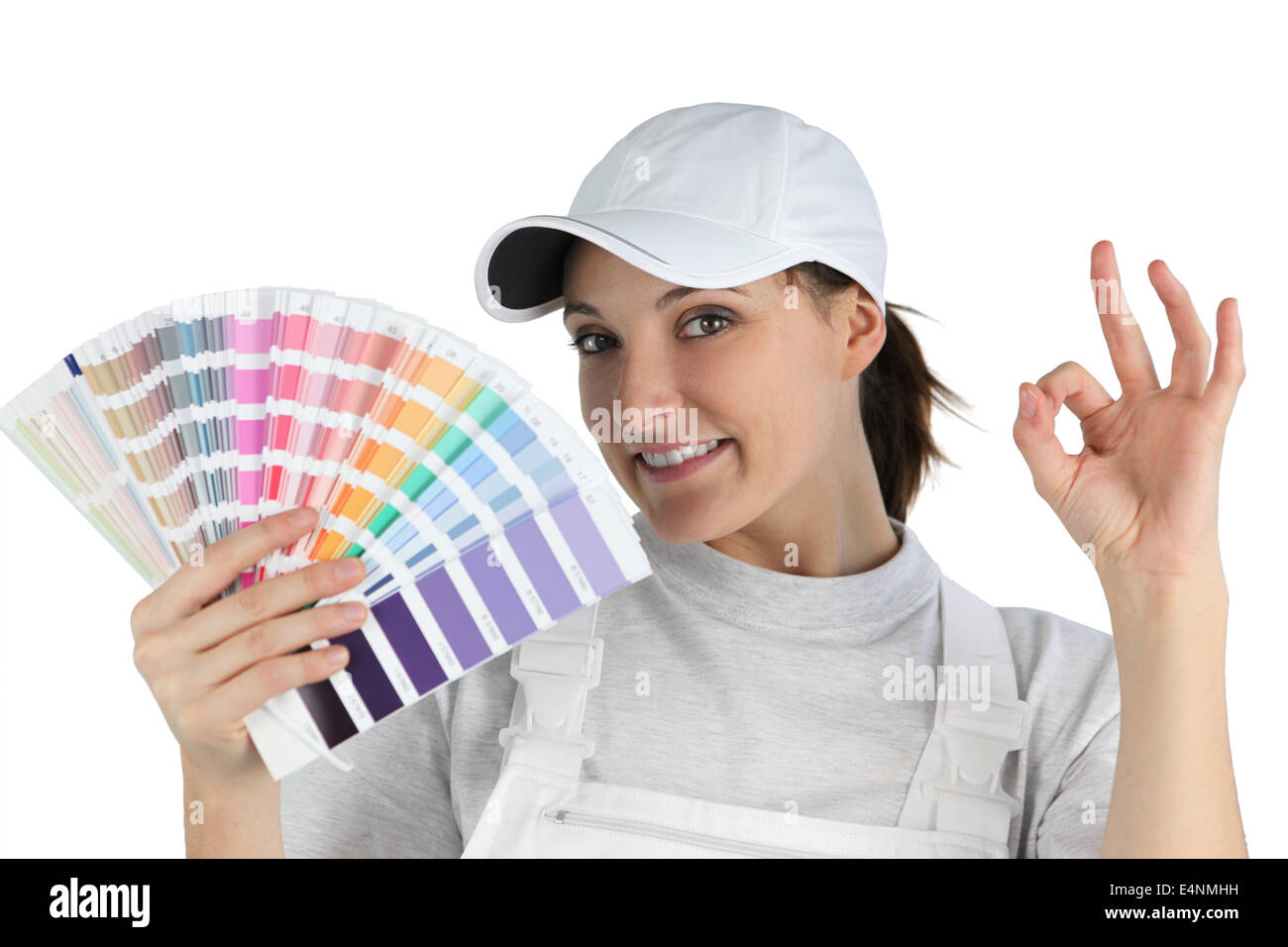 Arredatore azienda swatch Foto Stock