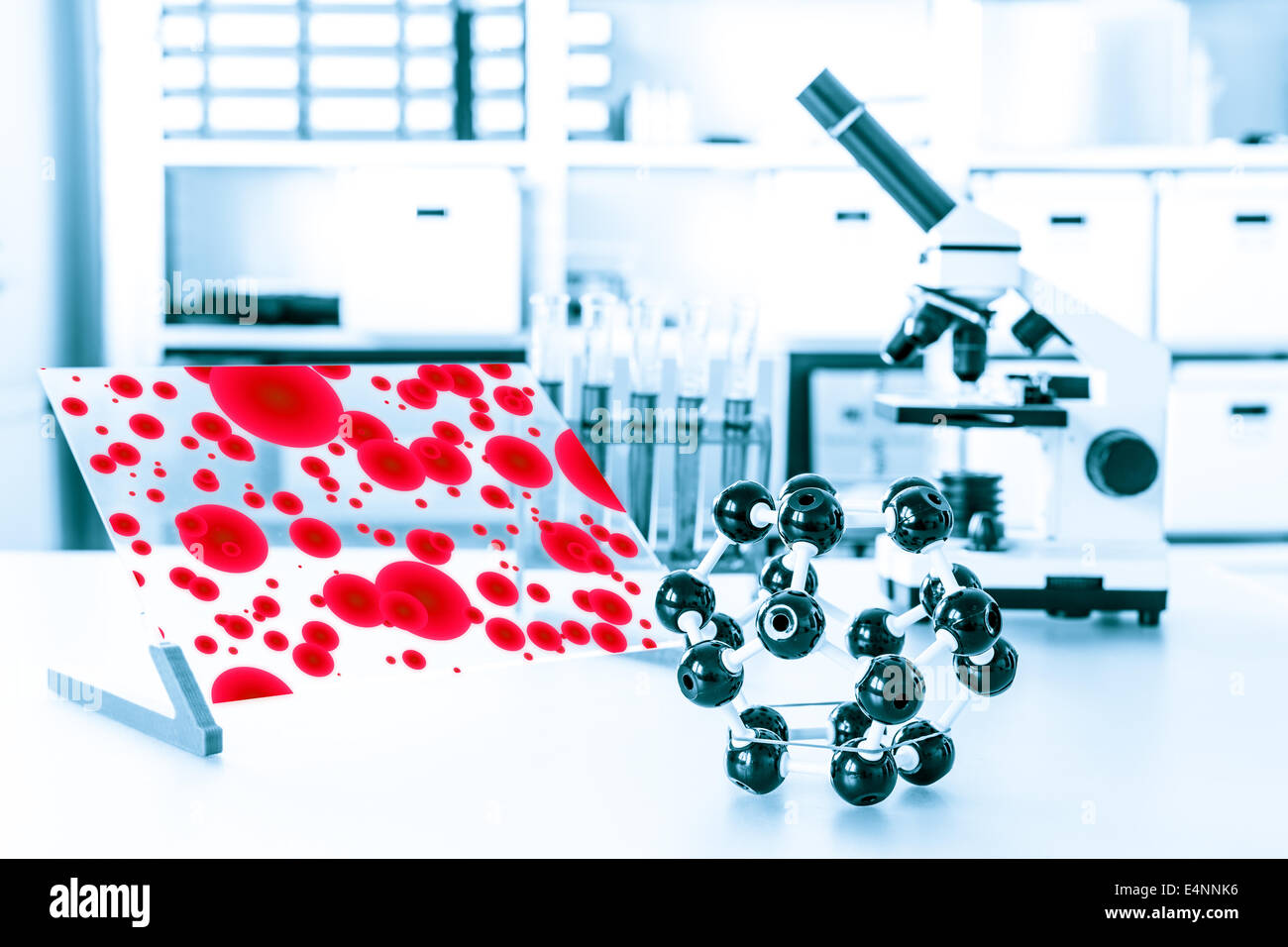 Laboratorio di ricerca sulle nanotecnologie strutture di carbonio Foto Stock