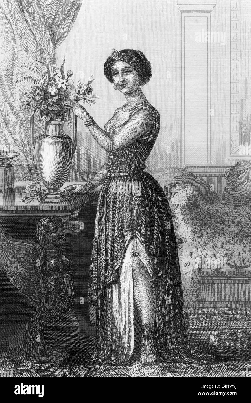 Thérésa Cabarrus, Madame Tallien, 1773 - 1835, un francese figura sociale durante la Rivoluzione, principessa di Chimay, Foto Stock