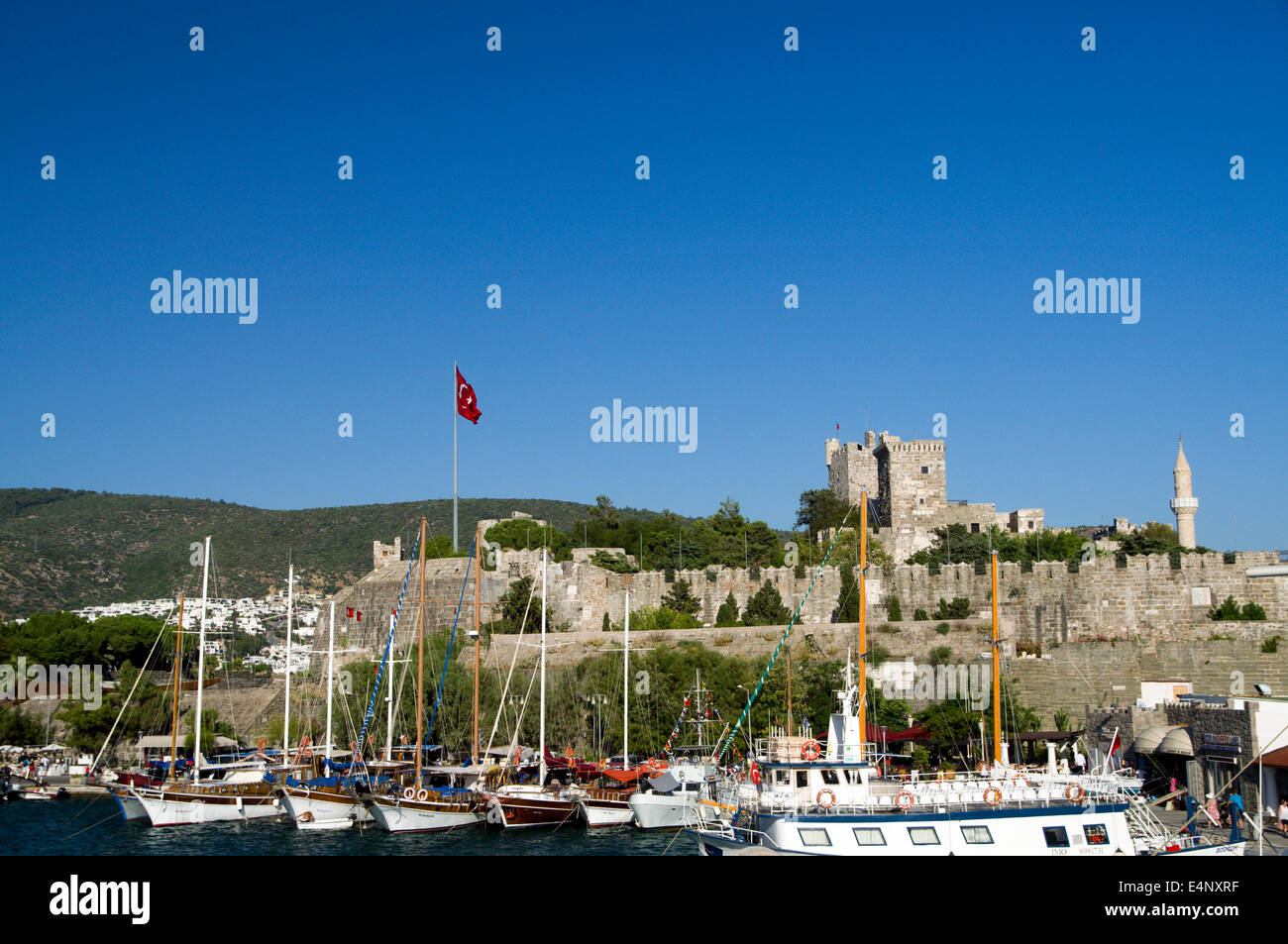 Castello di Bodrum bult dai Cavalieri Ospitalieri nel xv secolo, bodrum, Turchia, Asia. Foto Stock