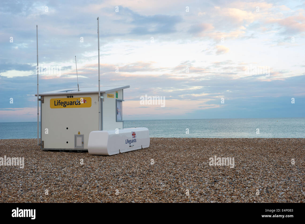 Una stazione bagnino a Bognor Regis. Foto Stock
