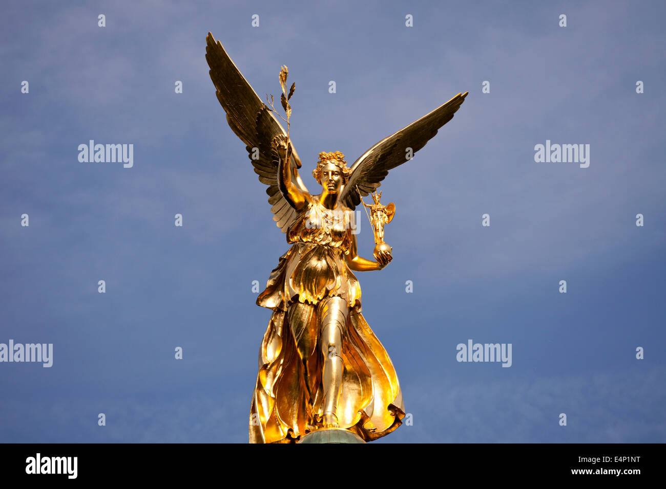 L Angelo della Pace monumento nel sobborgo di Monaco di Bogenhausen Monaco di Baviera, Germania Foto Stock