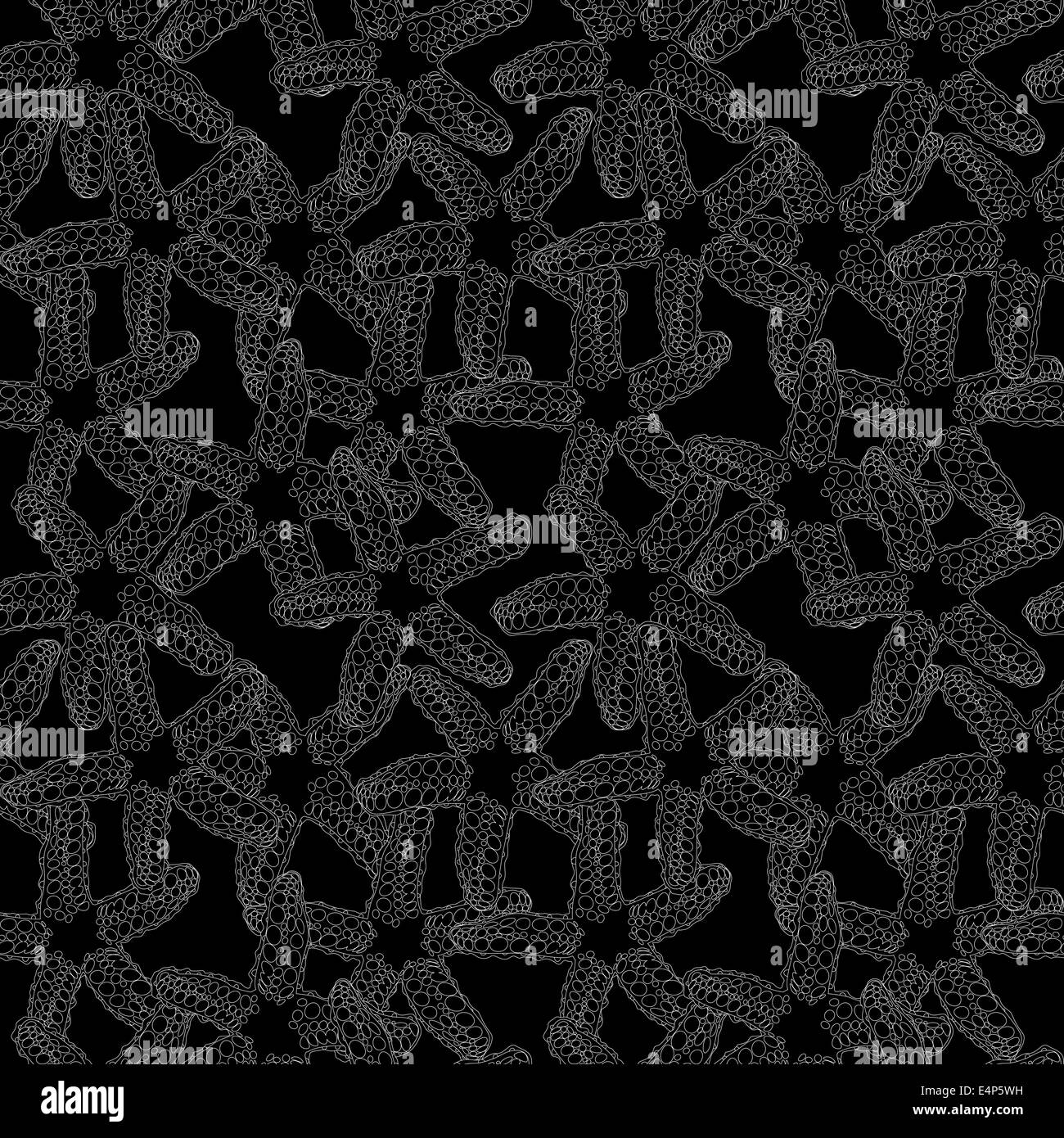 Starfish monocromatica perfetta design pattern pattern Foto Stock