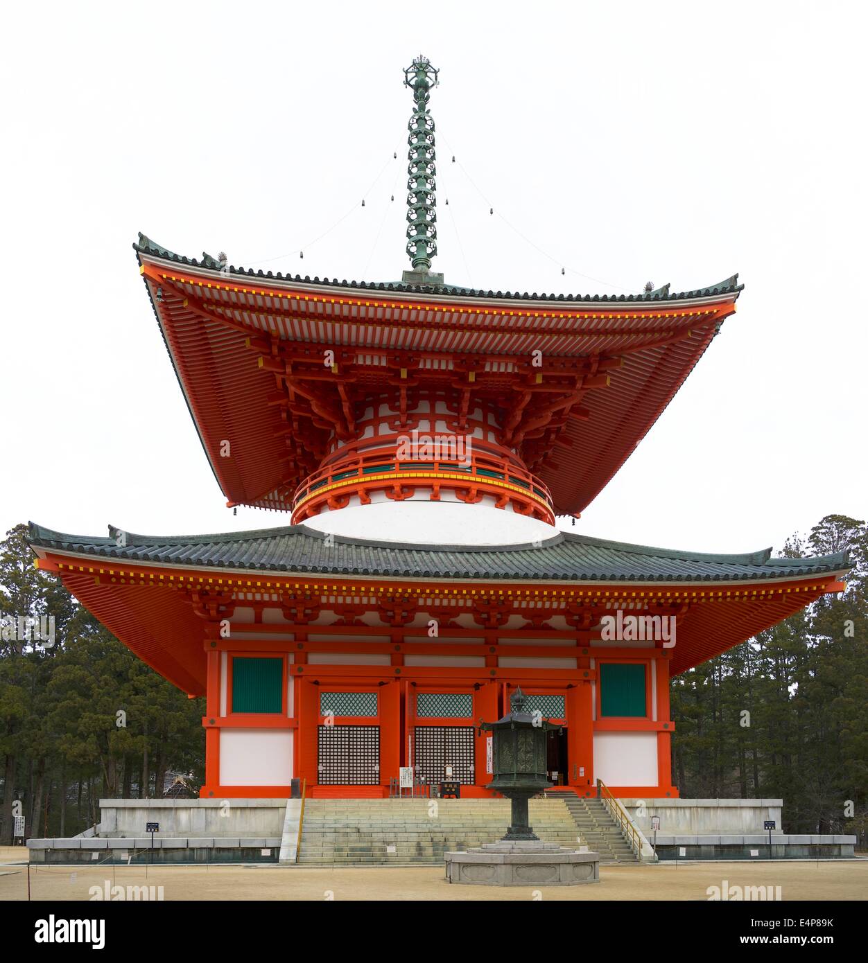 Daito, il grande Stupa a garan Danjo in Koya-San, prefettura di Wakayama, Giappone Foto Stock