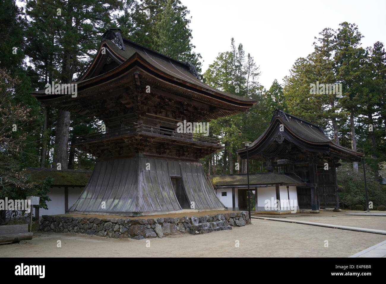 Cortile di Kongobu-ji, Shingon tempio buddista in Koya-san, Giappone Foto Stock