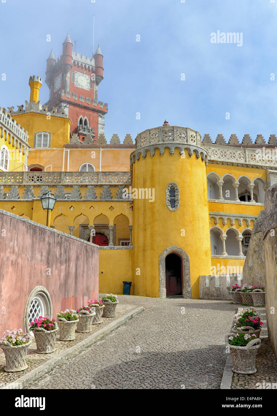 Pena il Palazzo Nazionale di Sintra, Portogallo Foto Stock