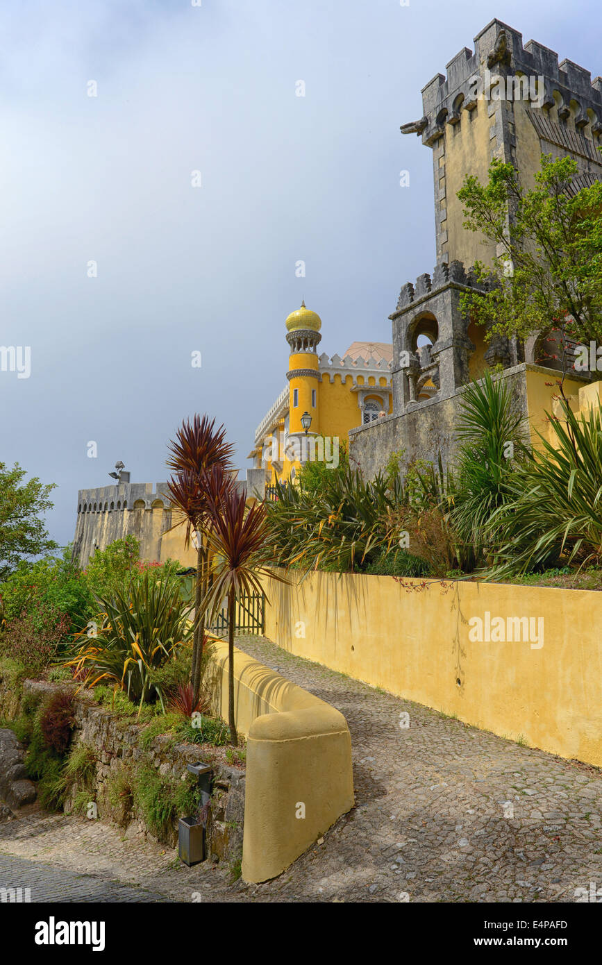 Pena il Palazzo Nazionale di Sintra, Portogallo Foto Stock