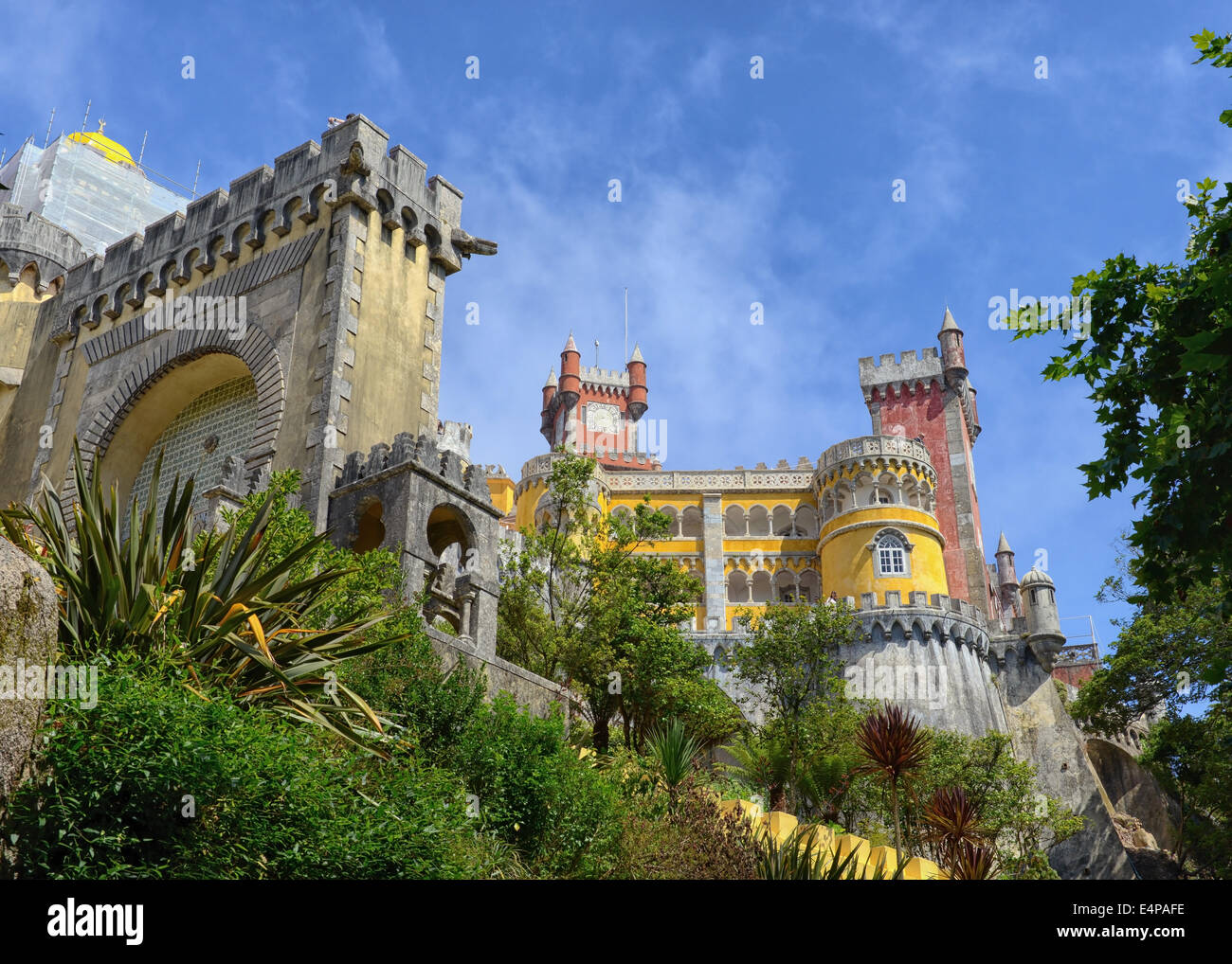 Pena il Palazzo Nazionale di Sintra, Portogallo Foto Stock