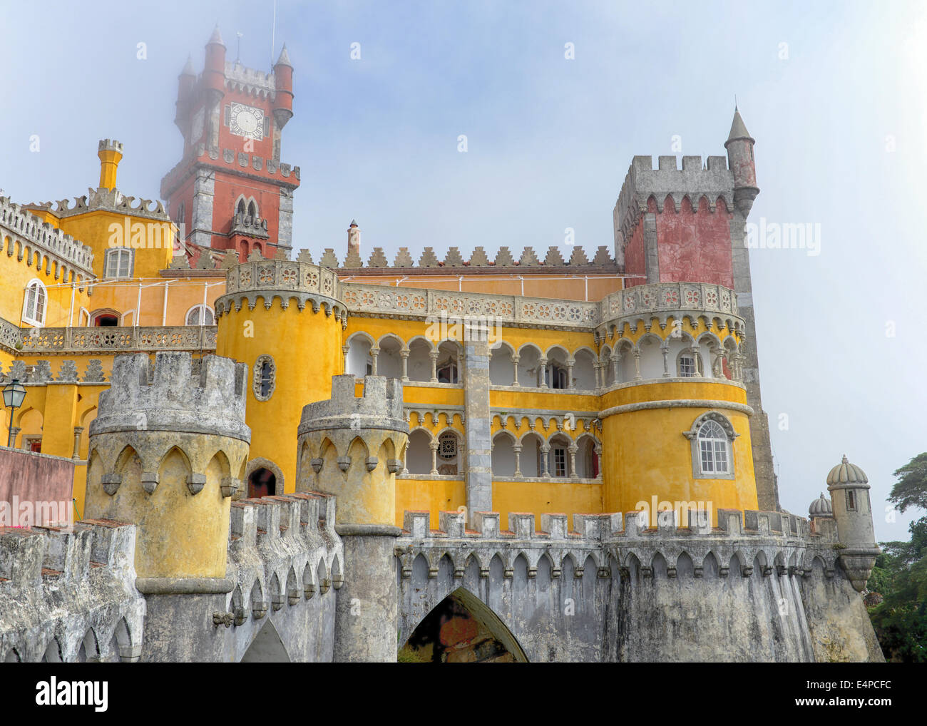 Pena il Palazzo Nazionale di Sintra, Portogallo Foto Stock