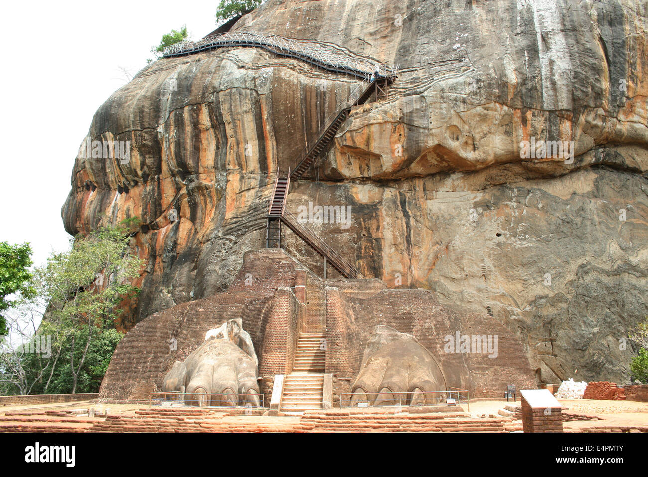 Löwentor Sigiriya Foto Stock
