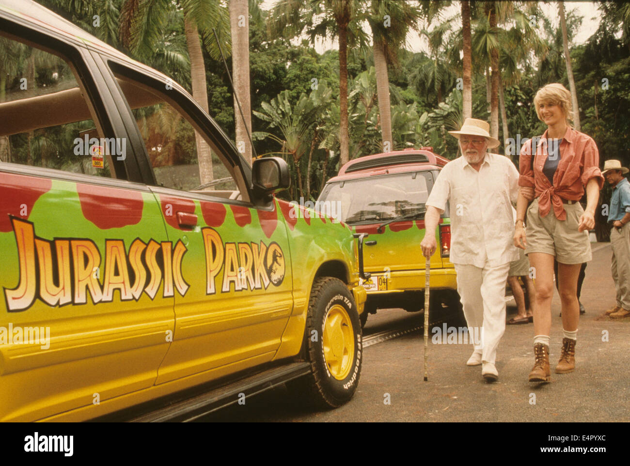 JURASSIC PARK 1993 Universal Pictures film con Laura Dern e Richard Attenborough Foto Stock