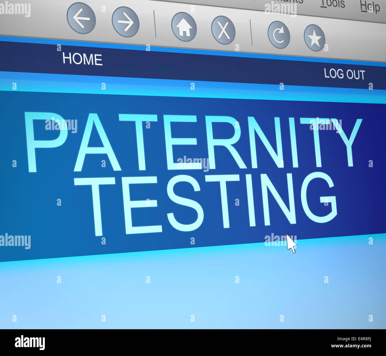 Test di paternità concetto. Foto Stock
