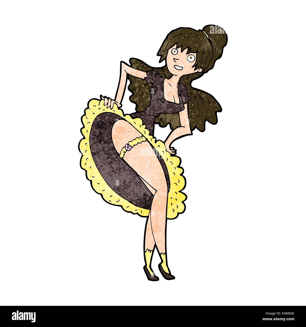 Cartoon ballerina di flamenco Illustrazione Vettoriale
