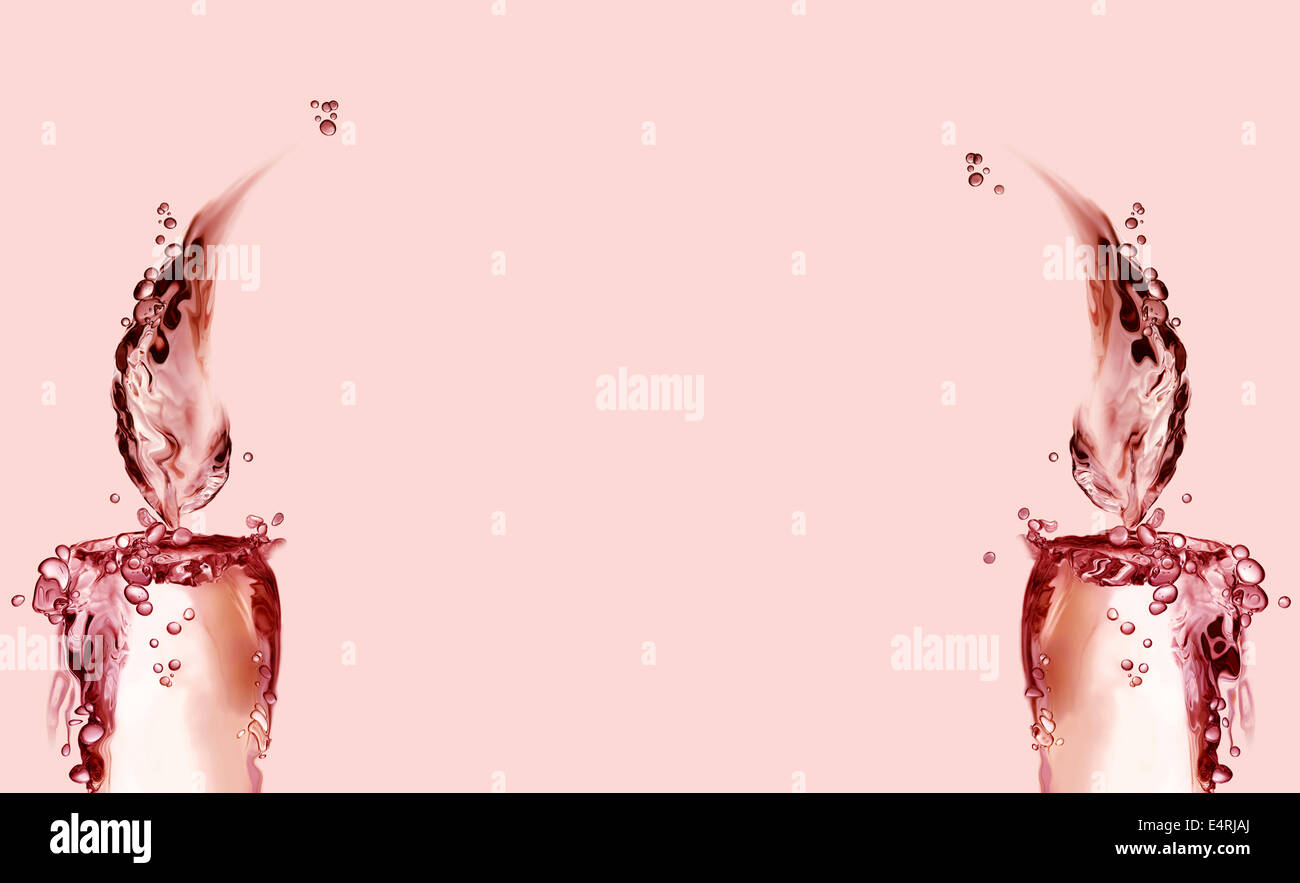 San Valentino candele Foto Stock