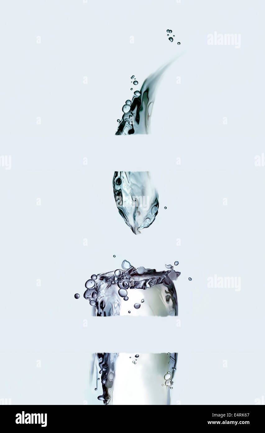 Fette di acqua candela Foto Stock