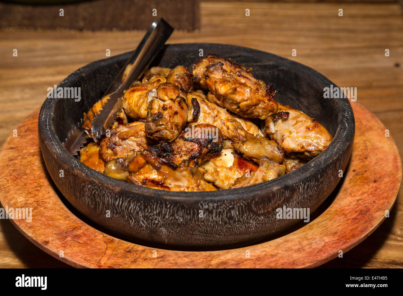 Bali, Indonesia. Balinese di pollo a cena. Foto Stock Bali, Indonesia. Balinese di pollo a cena. Foto Stock