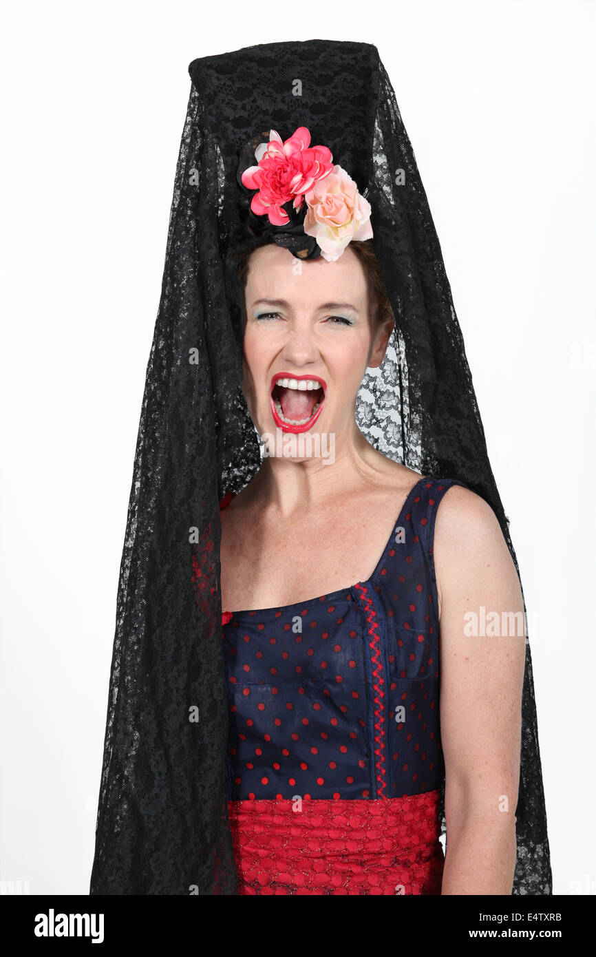 Donna spagnola Foto Stock