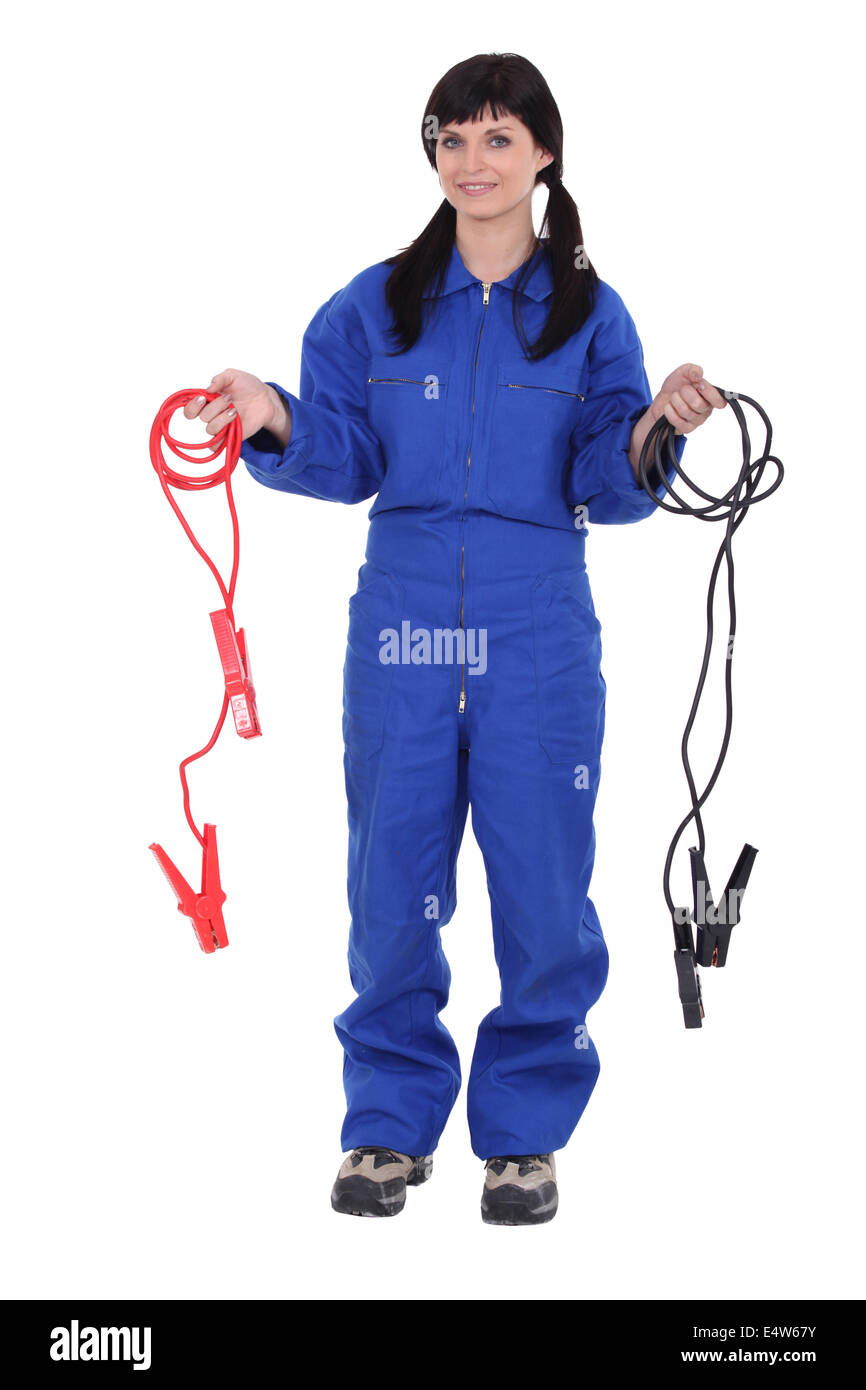 Meccanico femminile Foto Stock