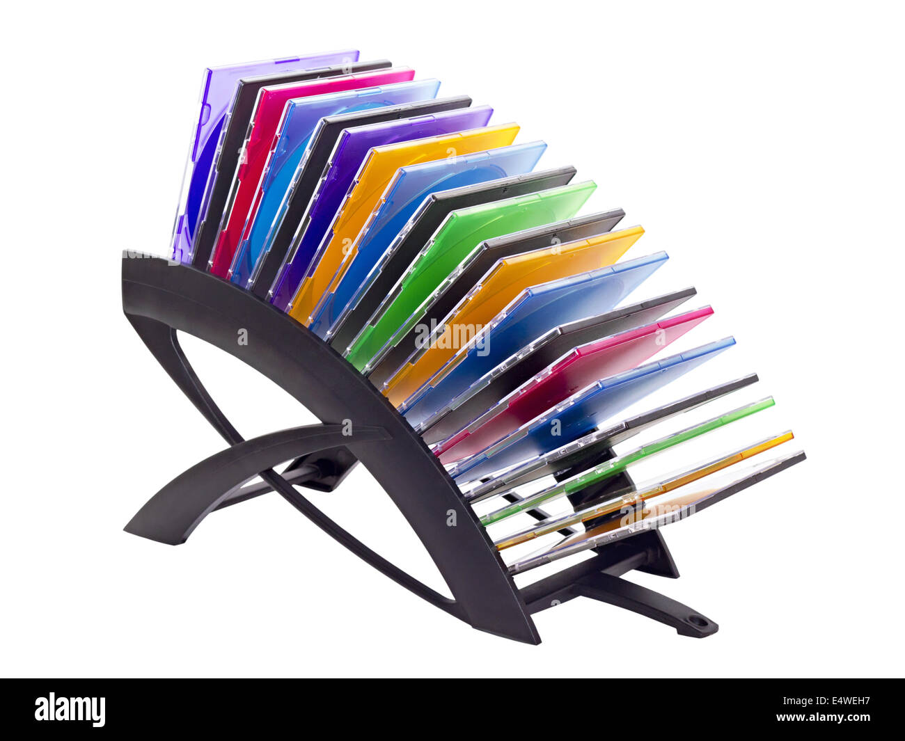 In plastica nera titolare con dvd Foto Stock