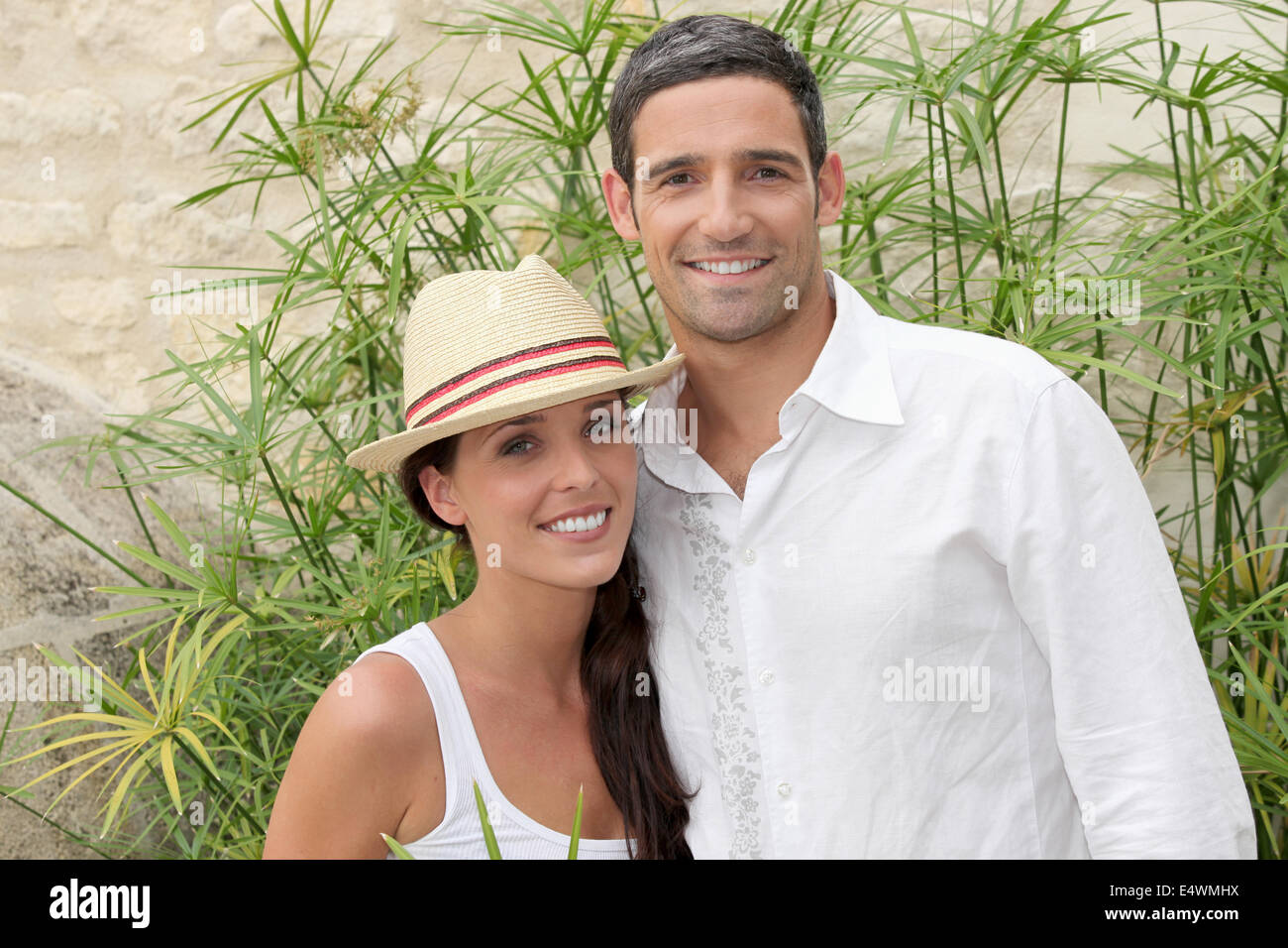 Spensierato coppia in vacanza insieme Foto Stock