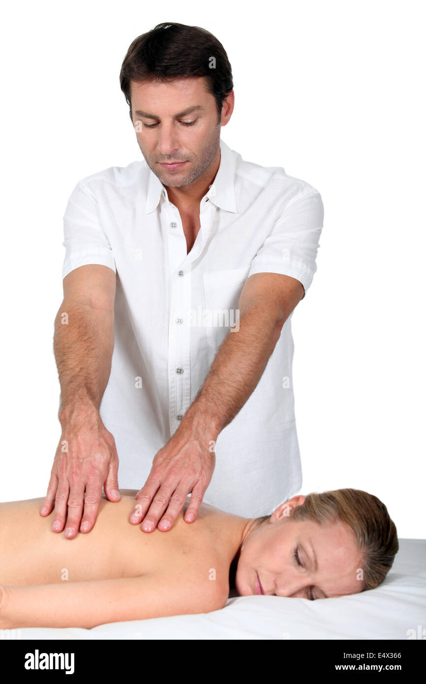 Massaggio da uomo Foto Stock