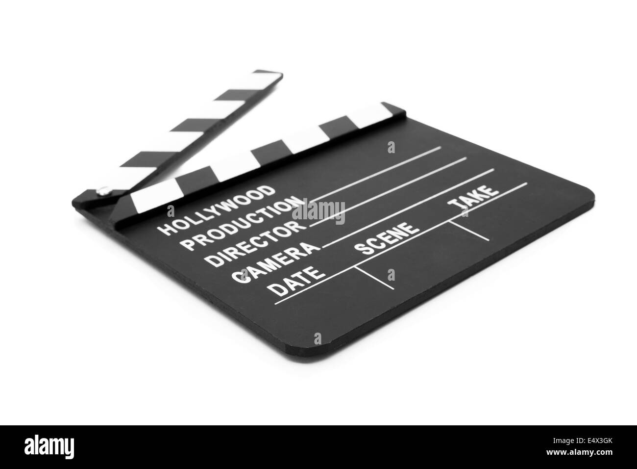 Film slate giacente aperta Foto Stock