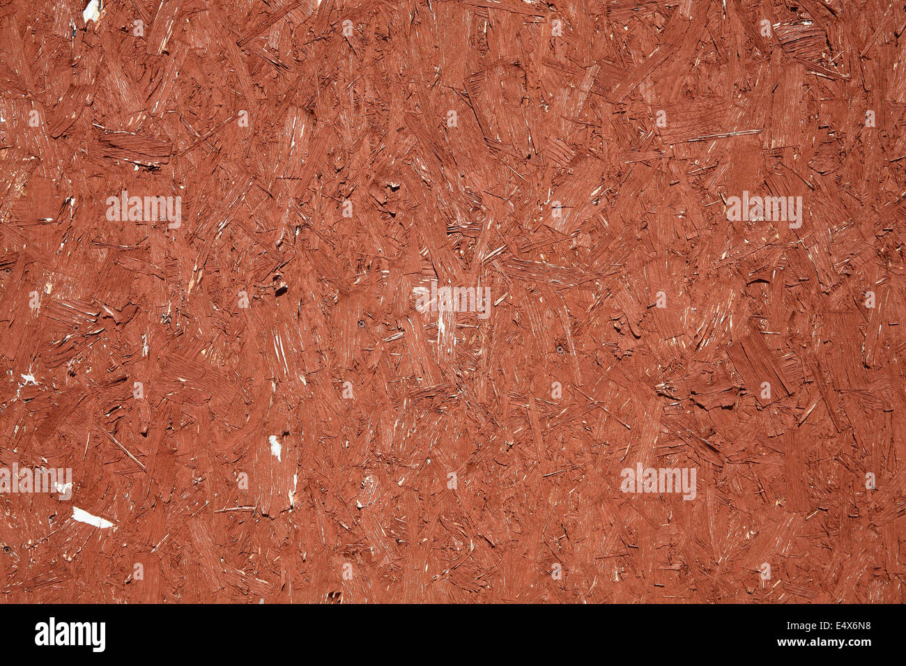 Dipinte di marrone (OSB oriented strand board) legno texture di sfondo del pannello Foto Stock