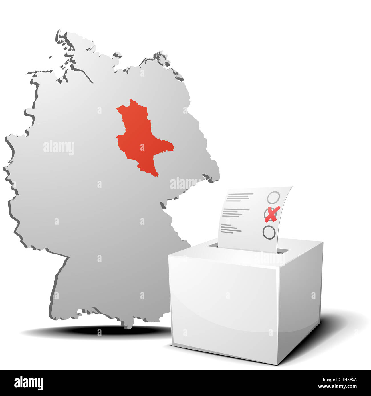 Voto Germania SASSONIA-ANHALT Foto Stock