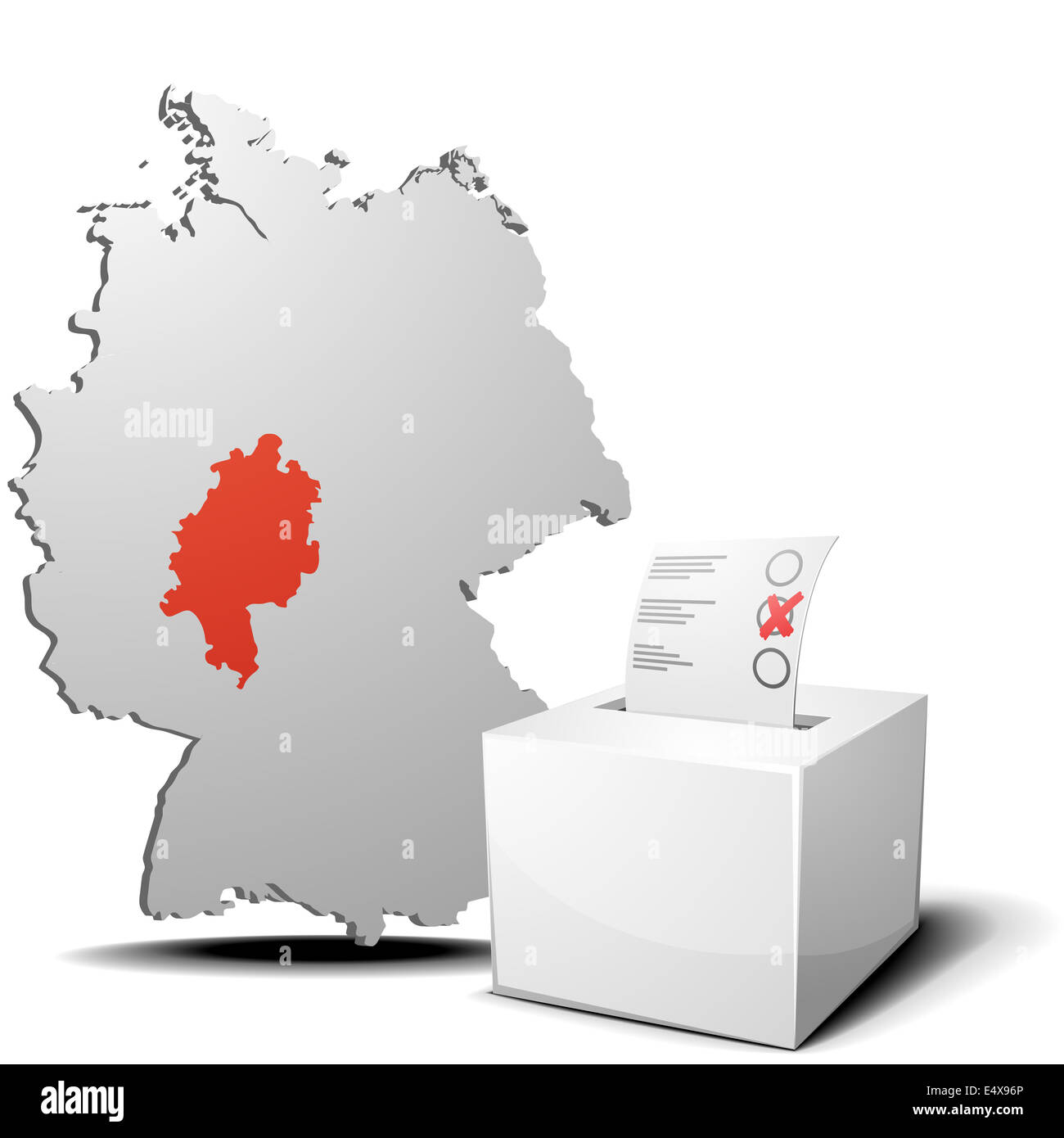 Voto Germania hessen Foto Stock