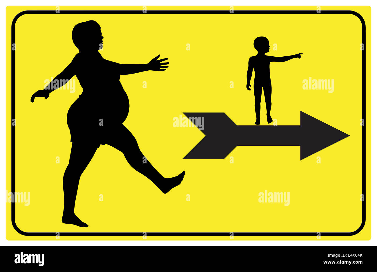 Segno per mamme in attesa Foto Stock