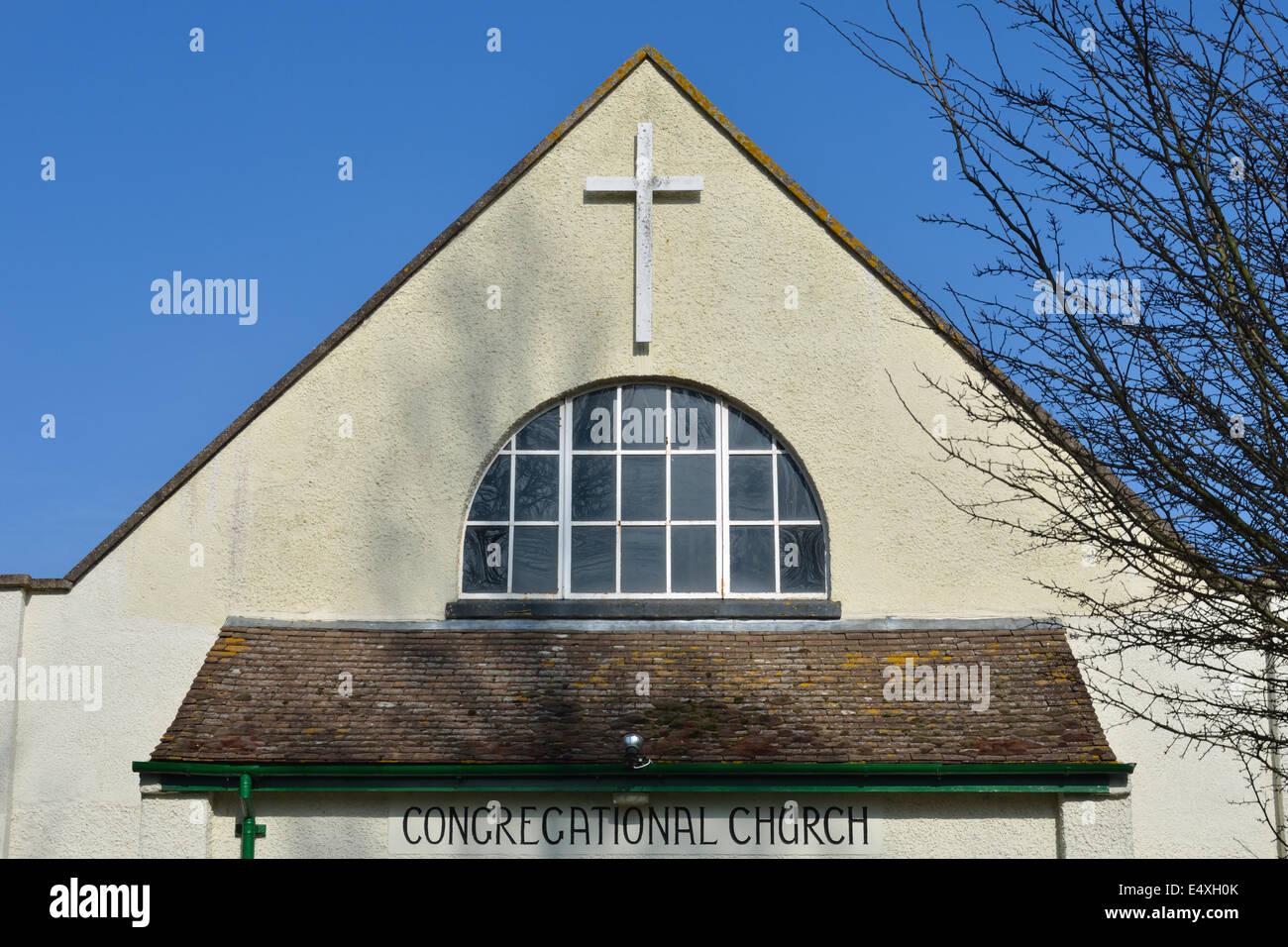 Chiesa congregazionale tetto Foto Stock