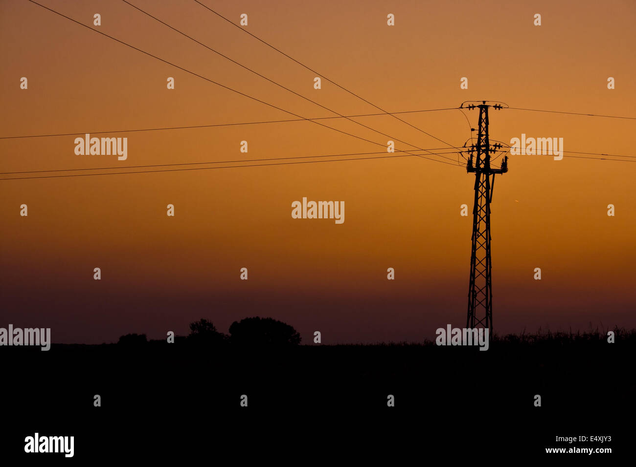 Palo di potenza Foto Stock
