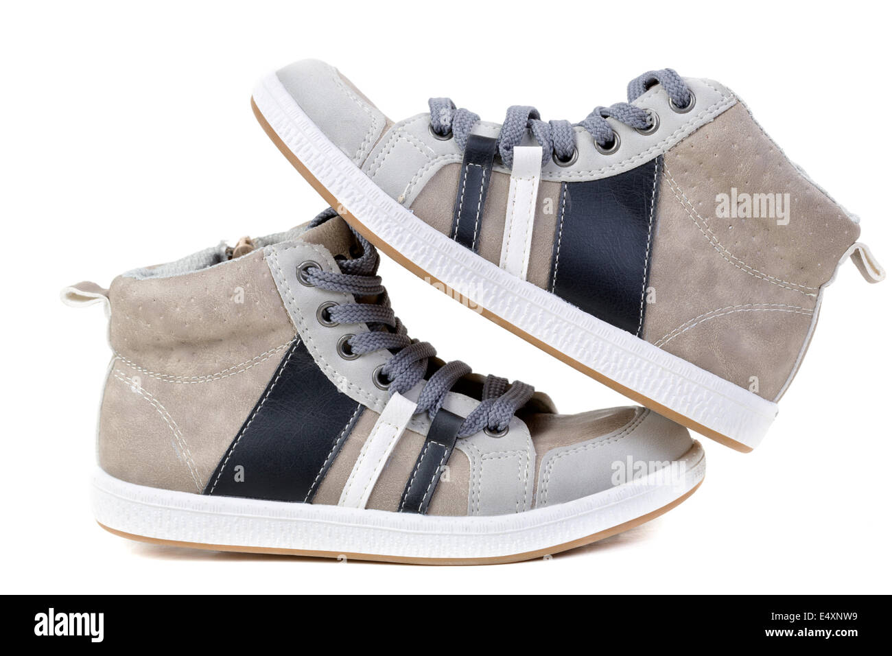 Elegante custodia in pelle a sneakers Foto Stock