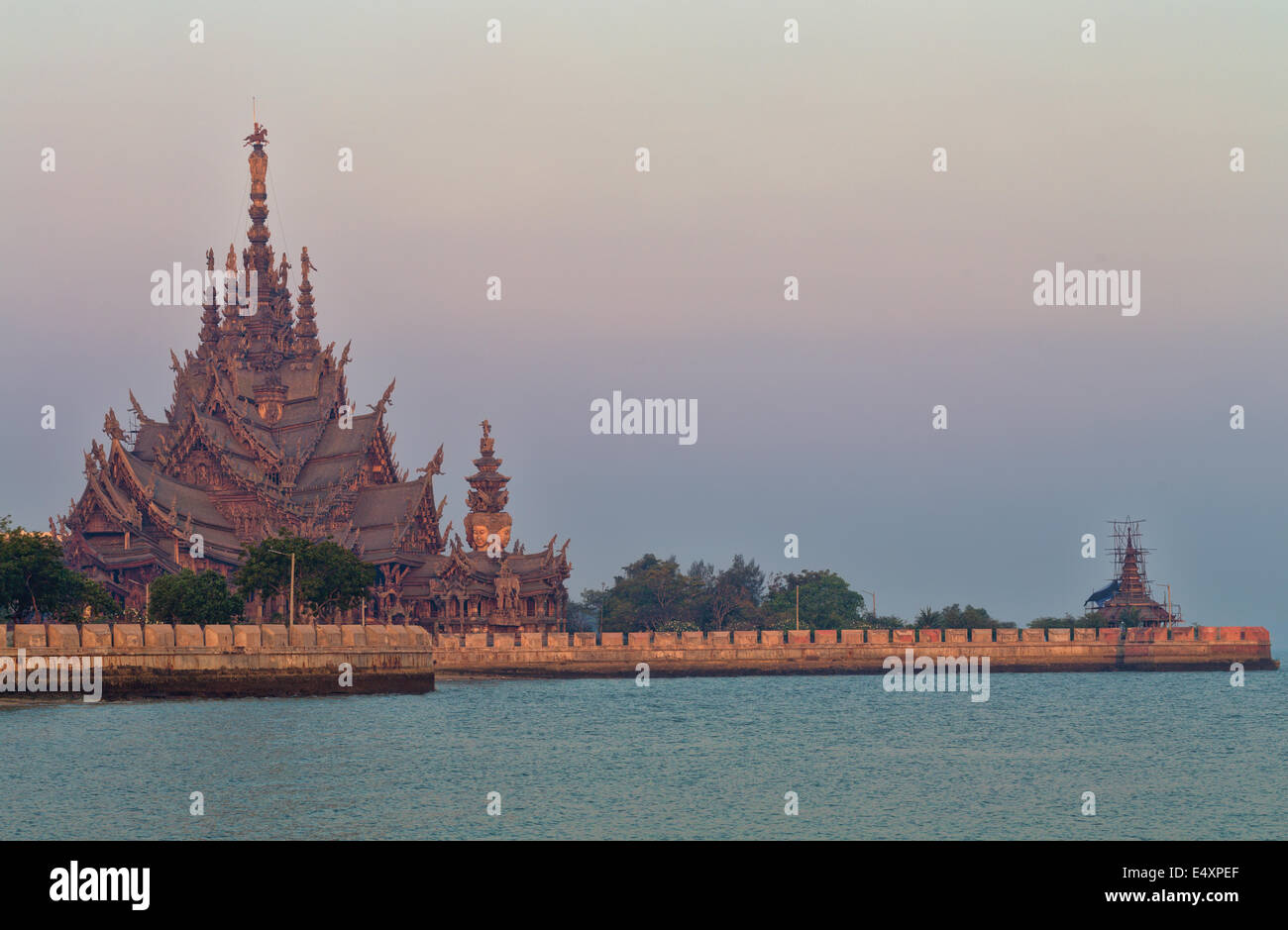 Pattaya Santuario della Verità della Thailandia Foto Stock