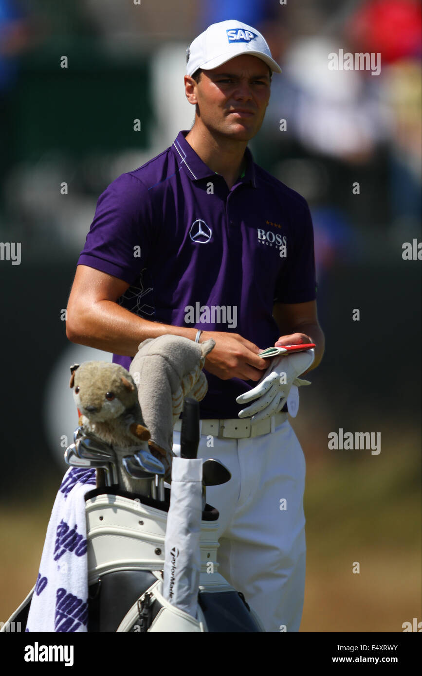 MARTIN KAYMER British Open di golf HOYLAKE ROYAL LIVERPOOL ENGLAND 17 Luglio 2014 Foto Stock