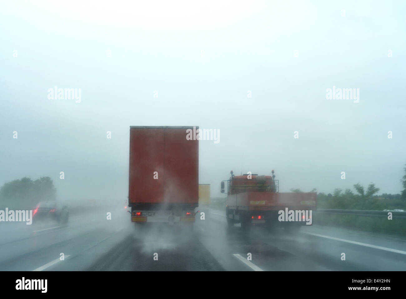 Le condizioni meteo avverse Foto Stock