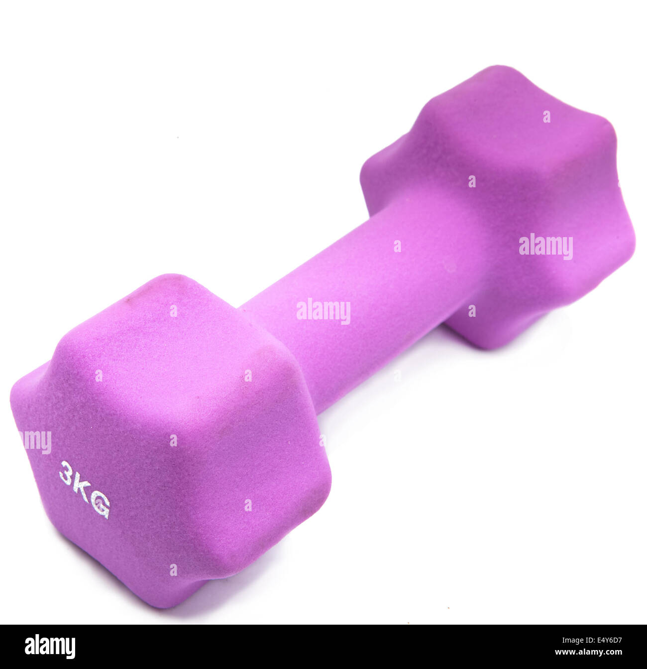 Rosa 3 kg manubri in neoprene Foto Stock