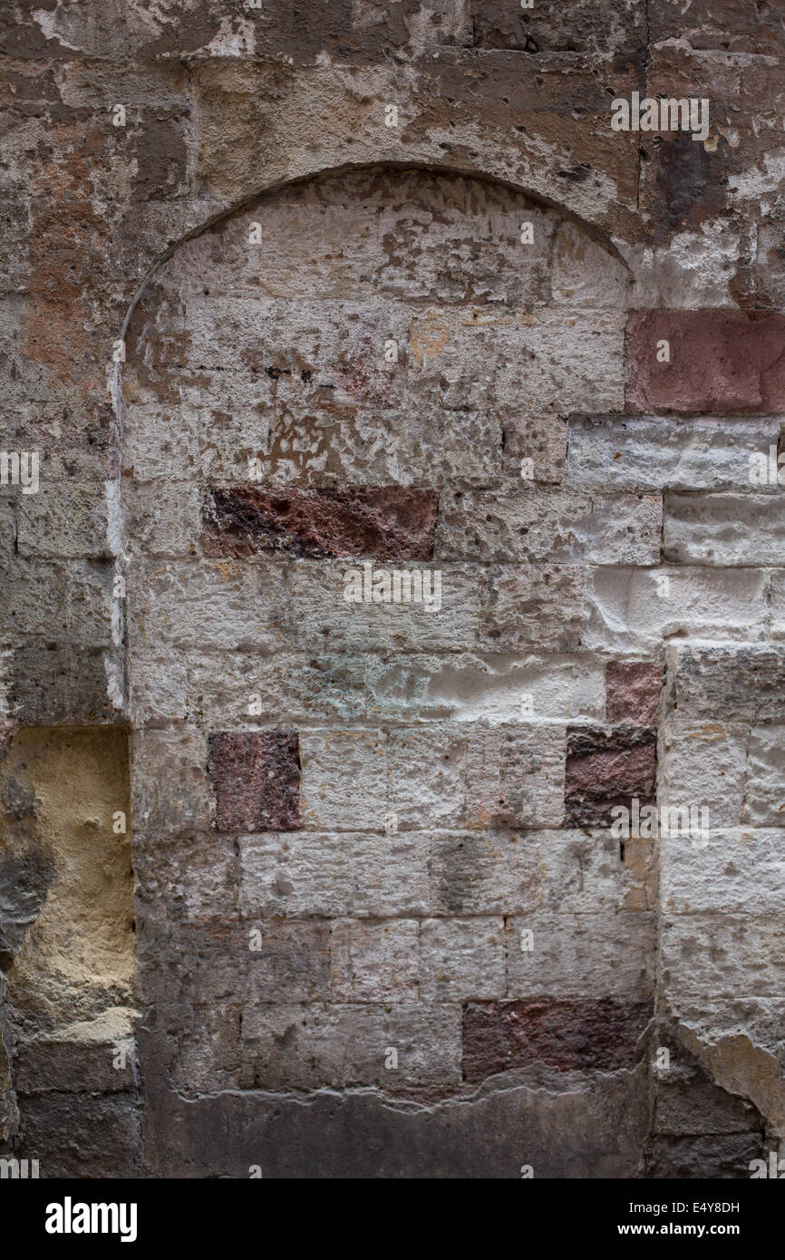 Il vecchio Sfondo mattone con le texture Foto Stock