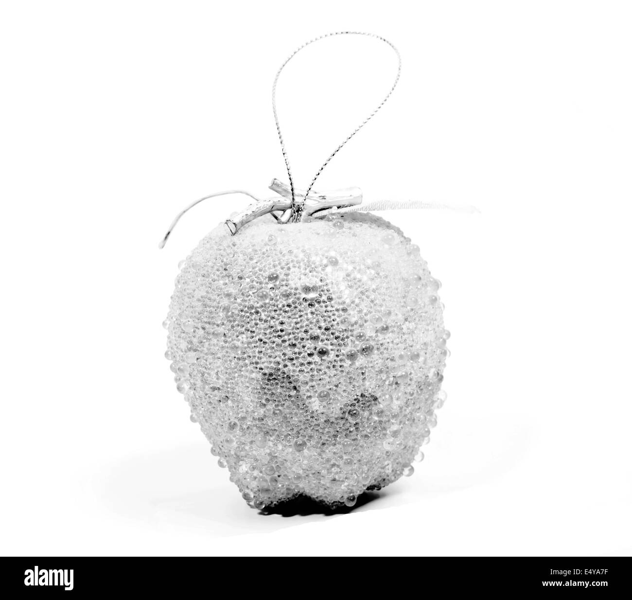 Argento decorazione di Apple Foto Stock