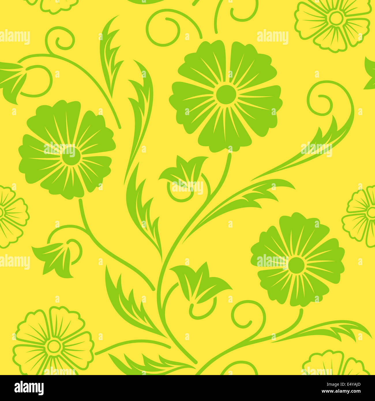 Luminose ornati floreali seamless pattern. Foto Stock