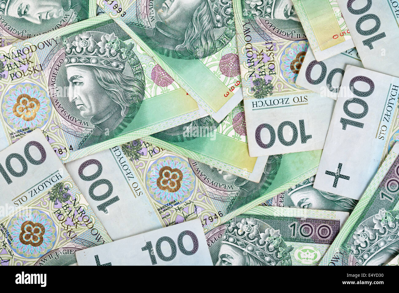 Soldi polacchi Foto Stock