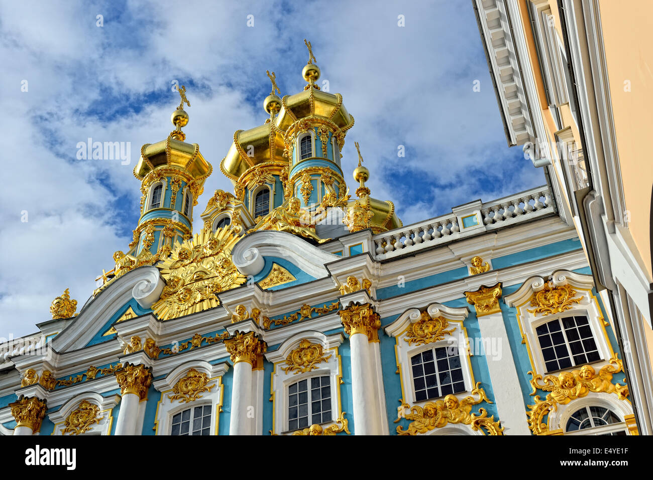 Vista da sotto al palazzo di Caterina. Foto Stock