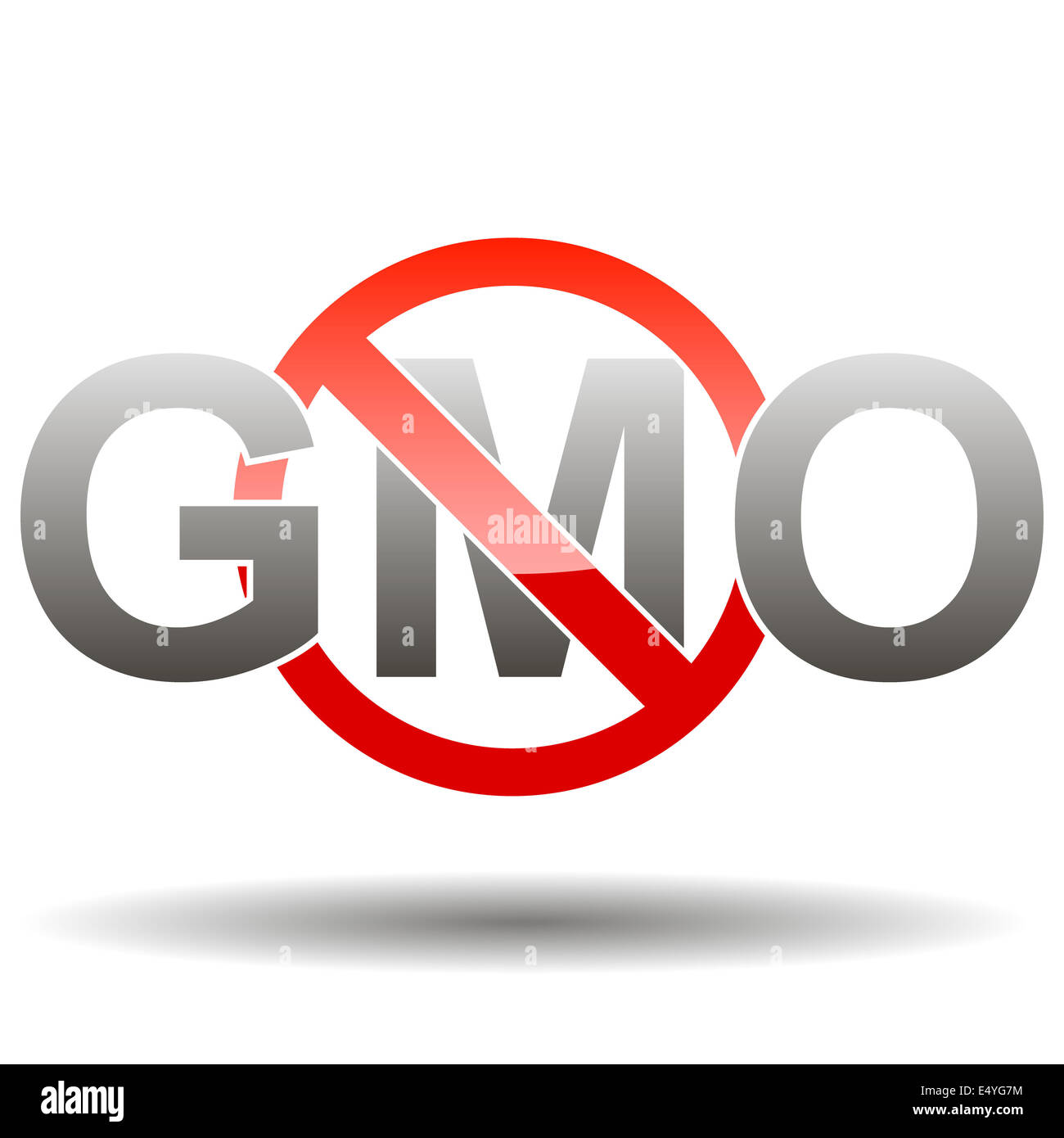 Modificabile privo di OGM segno Foto Stock